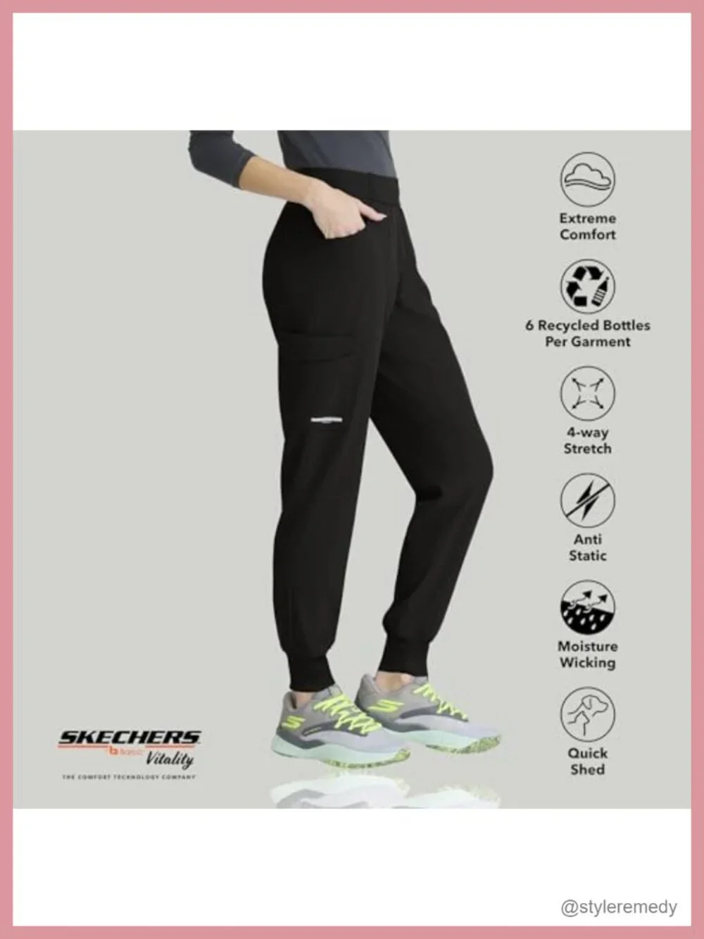 Classic Fit Scrub Jogger Pant for Women, 5-Pocket, 4-Way Stretch
